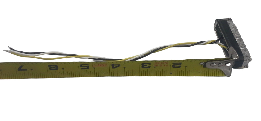 2 - TecNiq Amber Marker Turn Signal 3 LED EON Light w/SS Case Motorcycle USA (E03-A003-1 + E03-0SH0-1-LOTOF2)