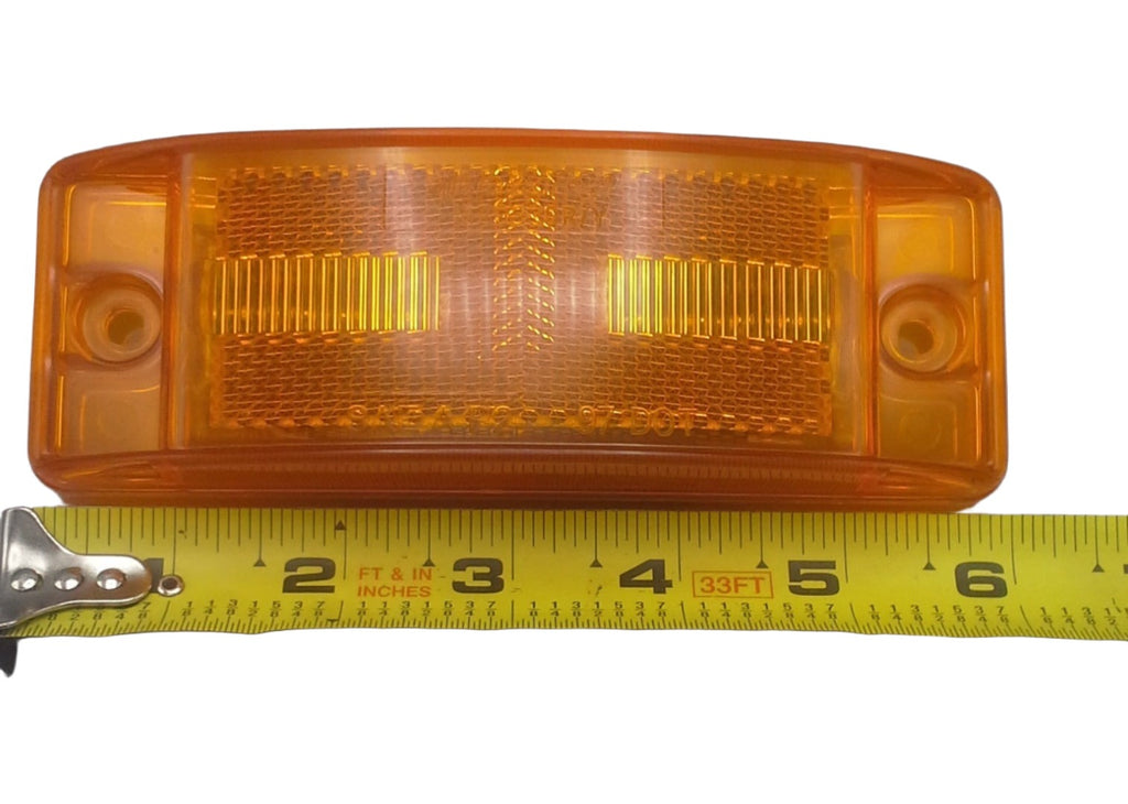 1 - 2" x 6" Maxxima Amber 8 LED Aux Turn/Tail/Marker Clearance Light Truck Trailer RV (M20330Y)
