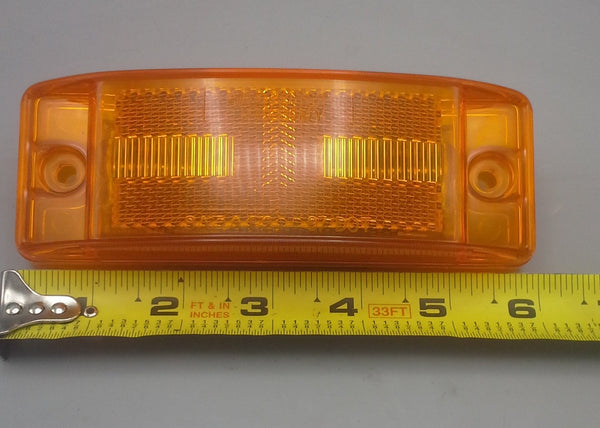 1 - 2" x 6" Maxxima Amber 8 LED Aux Turn/Tail/Marker Clearance Light Truck Trailer RV (M20330Y)
