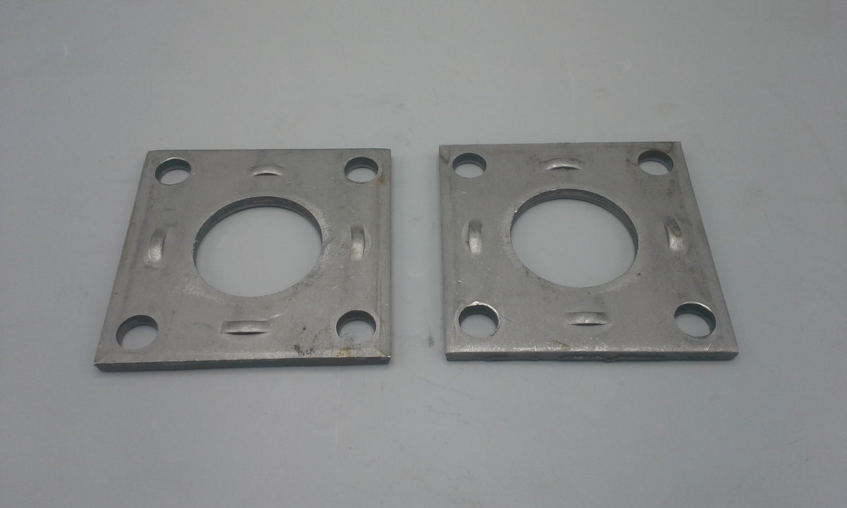 TWO - 3500#Axle Trailer Brake Backing Plate Mount Flange Fits  1-3/4 size spindle axel (363993-LOTOF2)