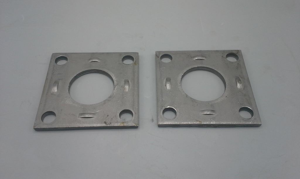 TWO - 3500#Axle Trailer Brake Backing Plate Mount Flange Fits  1-3/4 size spindle axel (363993-LOTOF2)