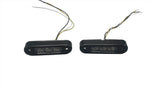 2 - TecNiq Amber Turn Signal/Marker LED EON Light Black Hidden Small blinker USA (E03-A003-1 + E03-0BV0-1-LOTOF2)