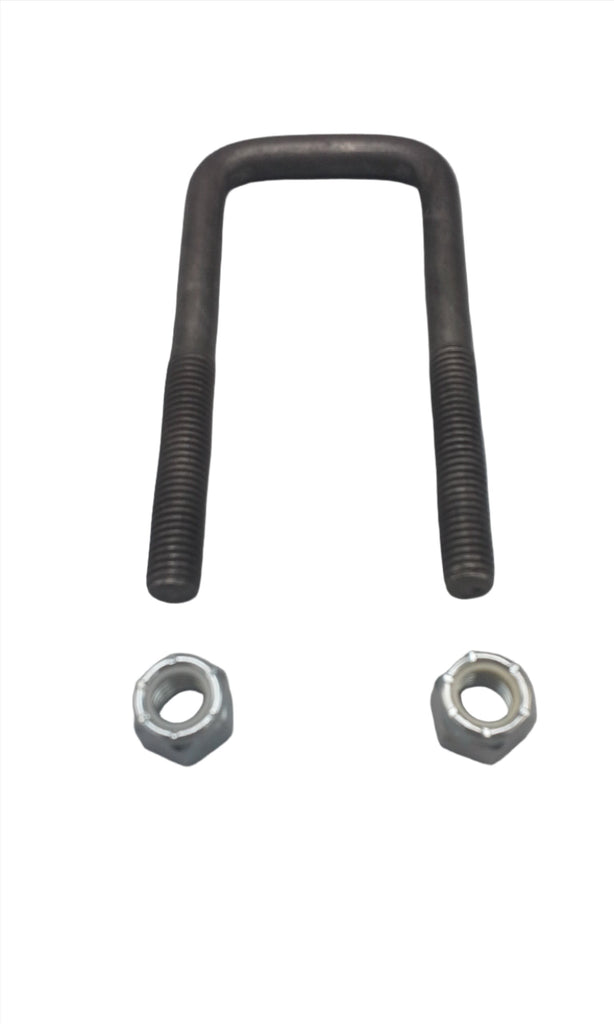 2-1/8 x 5-3/8 Square U-bolt Trailer Axle Suspension 1/2" Diameter w/ Nuts (32443-KIT)