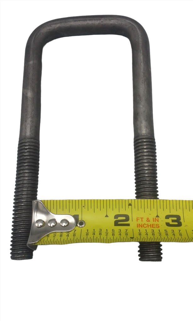 2-1/8 x 5-3/8 Square U-bolt Trailer Axle Suspension 1/2" Diameter w/ Nuts (32443-KIT)