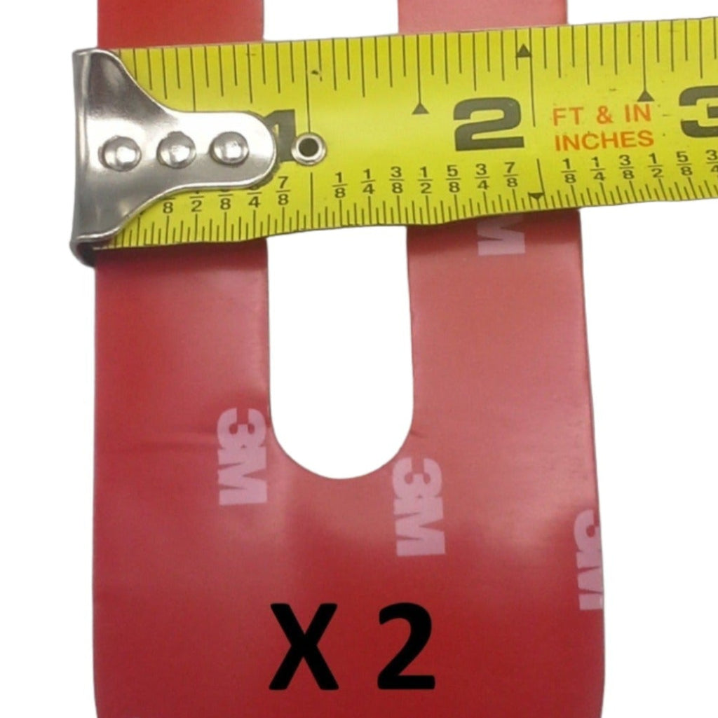 Two - Maxxima 6" Oval White LED Low Profile Back-Up with Two Adhesive Mounting Tape (M63350 + M63350-TAPE)