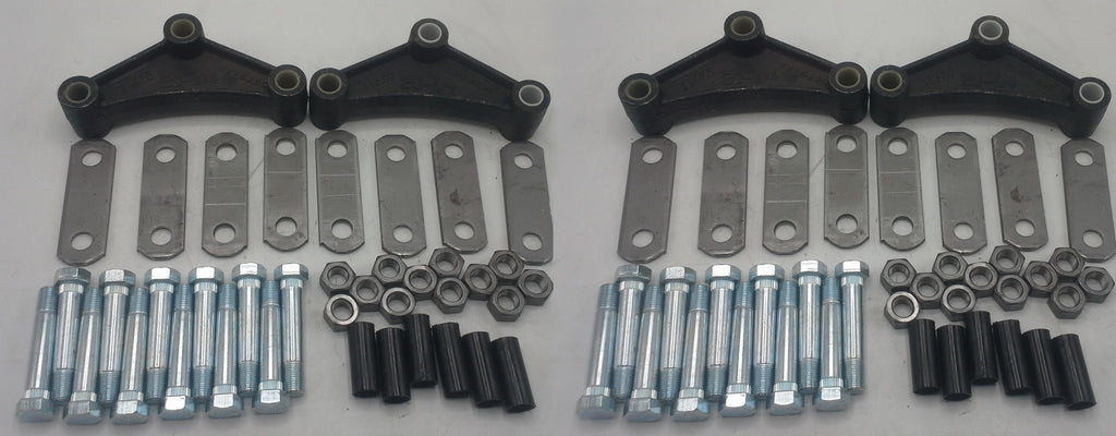 Tri Axle Suspension Rebuild Kit, Standard Bolts, Short Equalizers (SRK-3A-SB-SE)