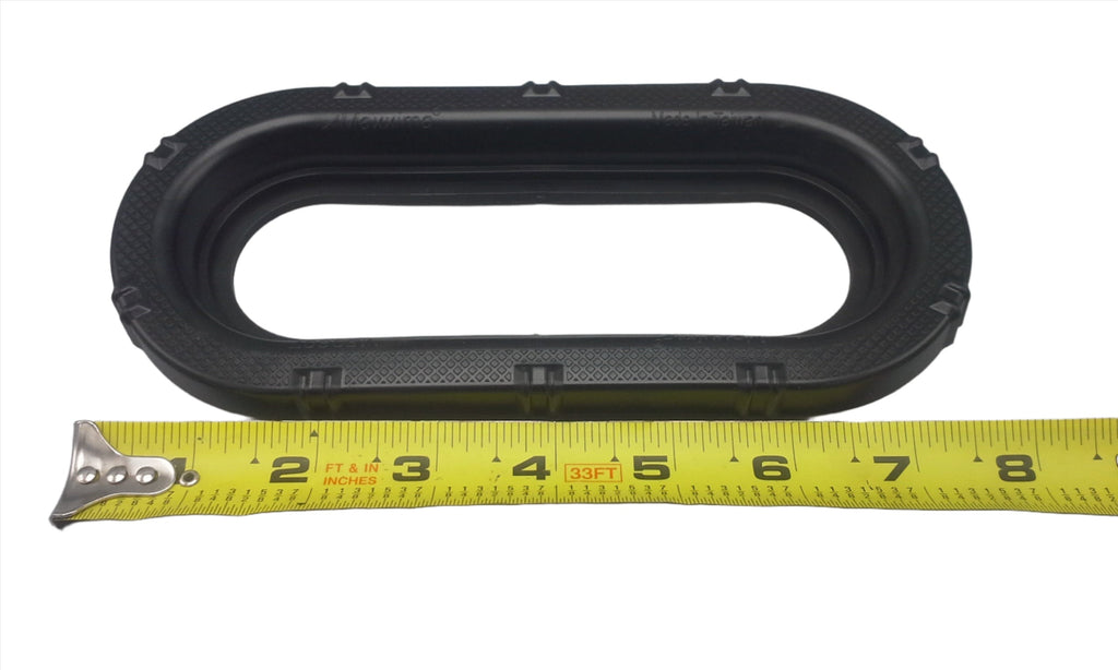 2 - Maxxima Low Profile White LED 6" Oval Reverse Cargo Flush Surface w/grommet (M63350 + M50607-LOTOF2)