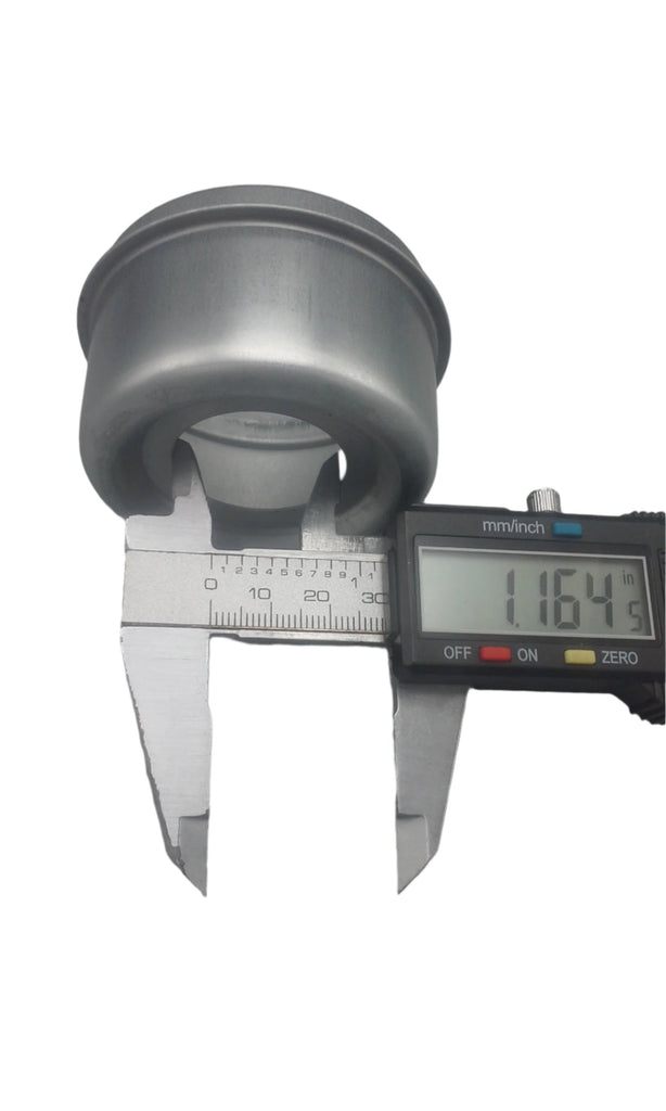 Pair - Stub Axle Replacement 2000# 5x4.5 Hubs 1.5" Flanged Round Spindles (BYOAK-545BT16FZ-KITX2)