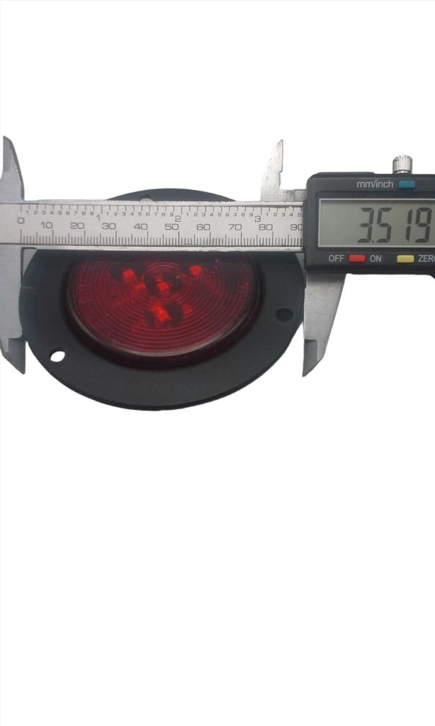 2.5" Red Round Sealed Clearance Marker Light 4 LED Recessed Flush Mount (J-25-FFR)