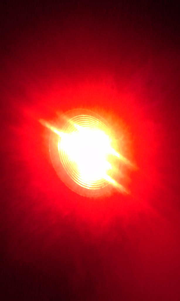 2.5" Red Round Sealed Clearance Marker Light 4 LED Recessed Flush Mount (J-25-FFR)