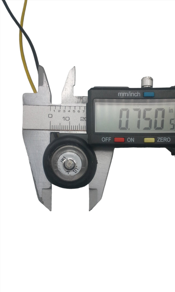 25 - 3/4 Amber Clear LED Clearance Side Marker Bullet Trailer Light Truck PC (J-51-AC-L25)