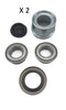 Build Your Own Axle Hub Kit with 4x4 Hubs 2000# and Round Spindles (BYOAK-BT8-H440-R)