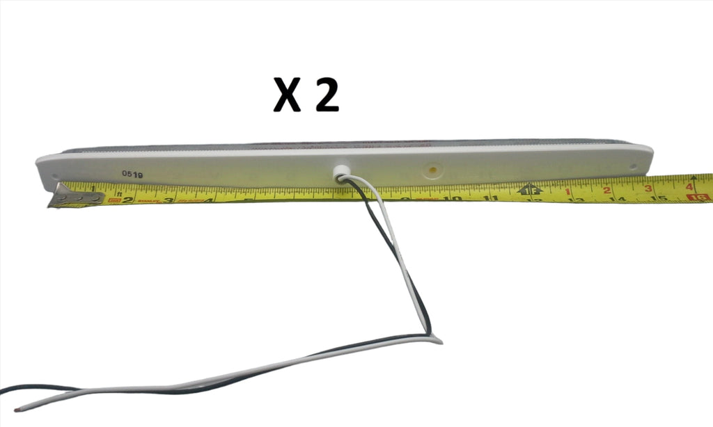 2 - Maxxima White LED Backup Reverse Surface Mount Light Trailer Flatbed Jeep (M63318-A-LOTOF2)