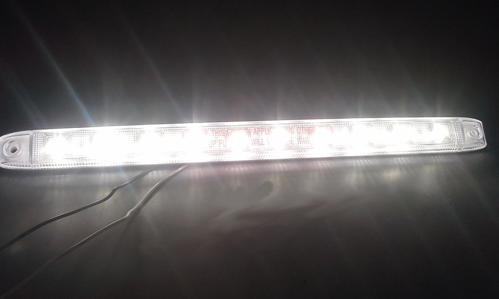 Maxxima White LED Backup Reverse Surface Mount Strip Light Trailer Flatbed Jeep (M63318-A)