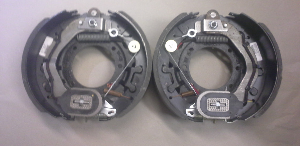 TWO 12.25" x 5" Dexter Brake Backing Plate Electric Trailer 15,000# 12K 15K axle (023-446-447)