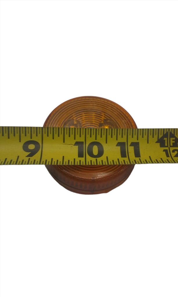 2-1/2" Round Amber LED Trailer RV Marker Clearance Light with Bracket 2.50" (J-25-AK + J-20-BRK)