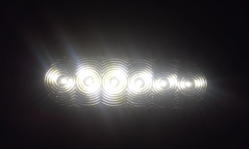 TWO 6" oval White LED Back Up Tail Reverse Light TecNiq Trailer RV USA (T66-WCRT-1-KIT-LOTOF2)