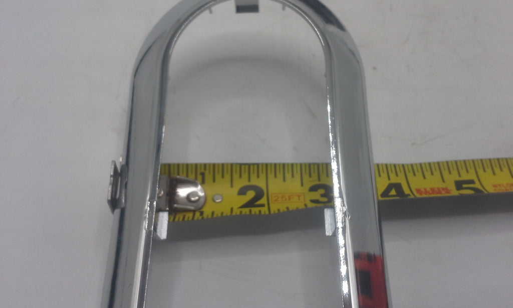 TWO 6"Oval Flange Surface Mount Red LED Clear Lens Trailer Light w Chrome Bezel(J-65-FRC + J-65-BZ-C-LOTOF2)