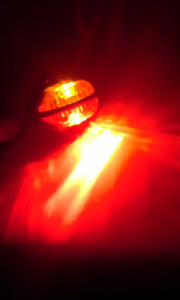 Two LED Innovative Amber/Red Fender Lights Truck Trailer RV (215-0100-2)