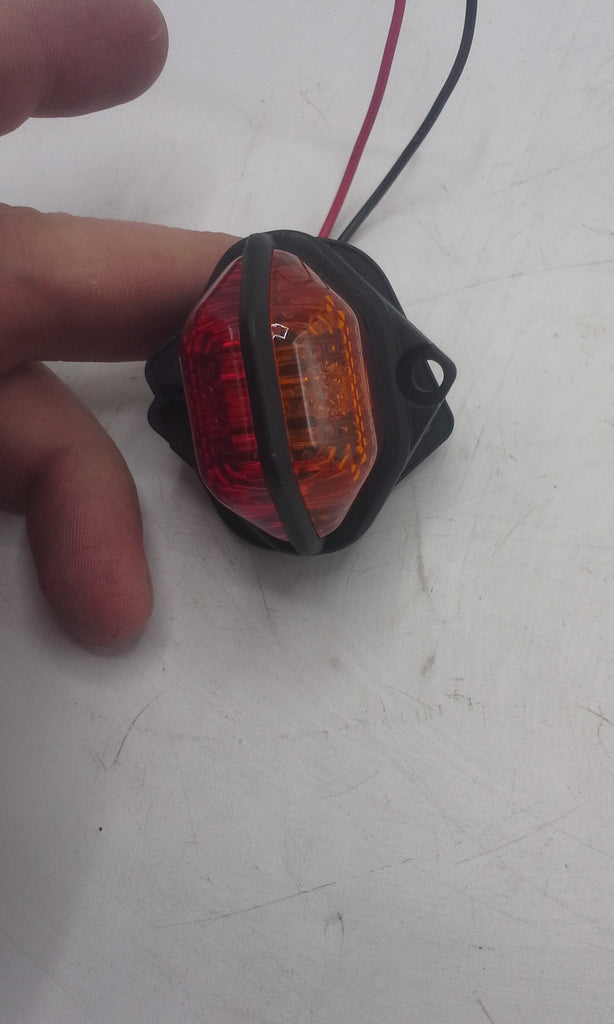 Two LED Innovative Amber/Red Fender Lights Truck Trailer RV (215-0100-2)