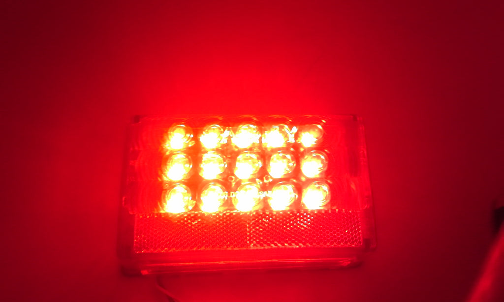 TWO Pair (4 pcs) LED Box Stop Turn Tail Trailer Camper RV Lights, J-72L J72J-72 (2XJ-72 + 2XJ-72-L)