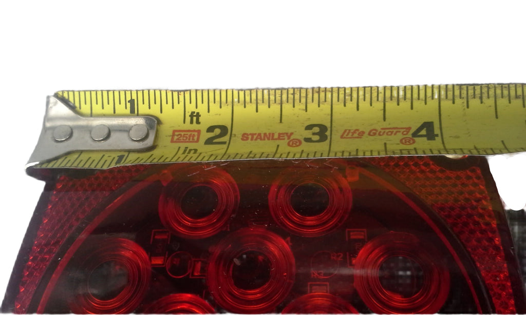 Jammy 4" Box Light Submersible Over 80 LED Red with Red Lens Light Truck Trailer RV curb side (J-20445)