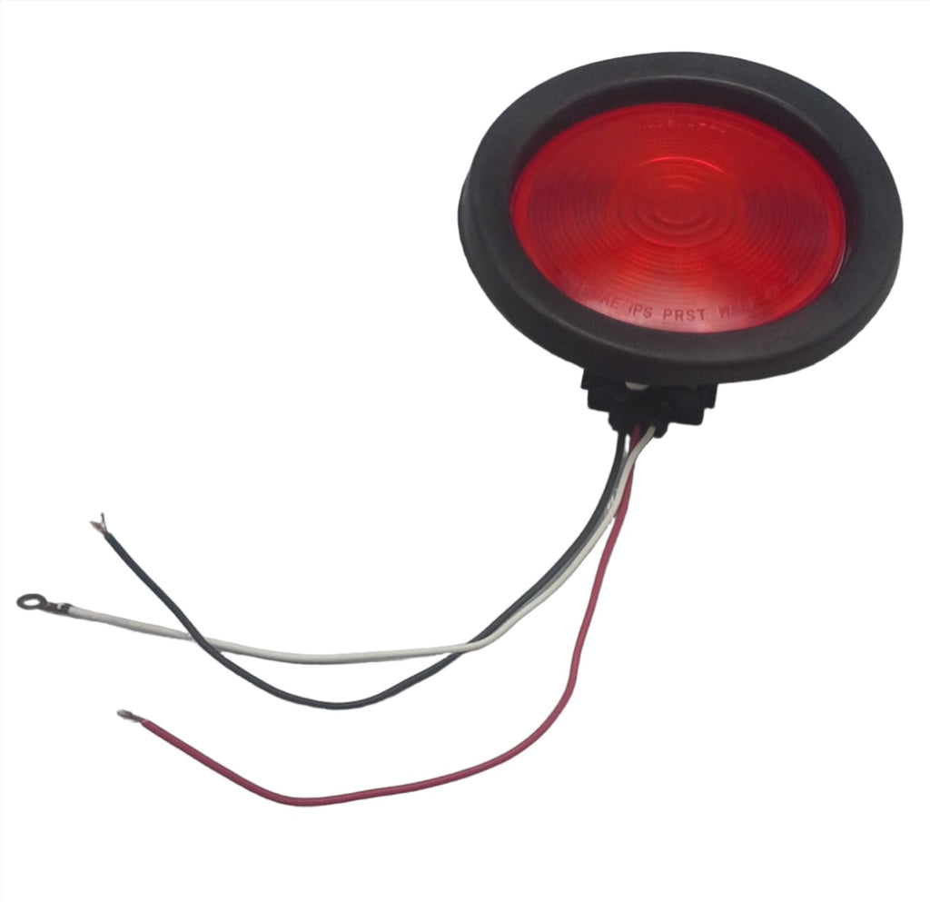 1 -4" Round Incandescent Red Light with Plug and Grommet (J-40-RK)