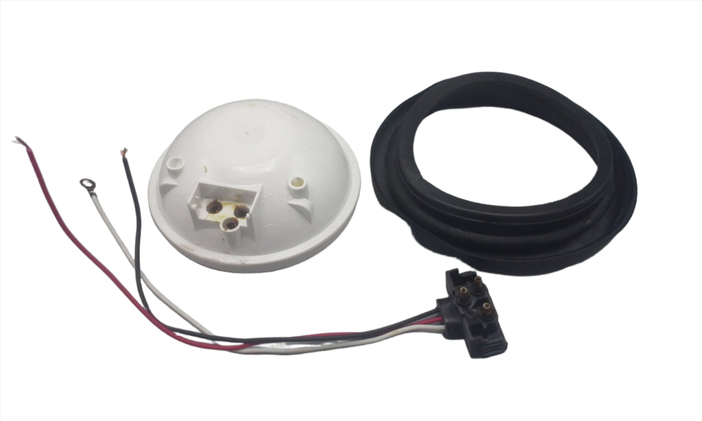 1 -4" Round Incandescent Red Light with Plug and Grommet (J-40-RK)