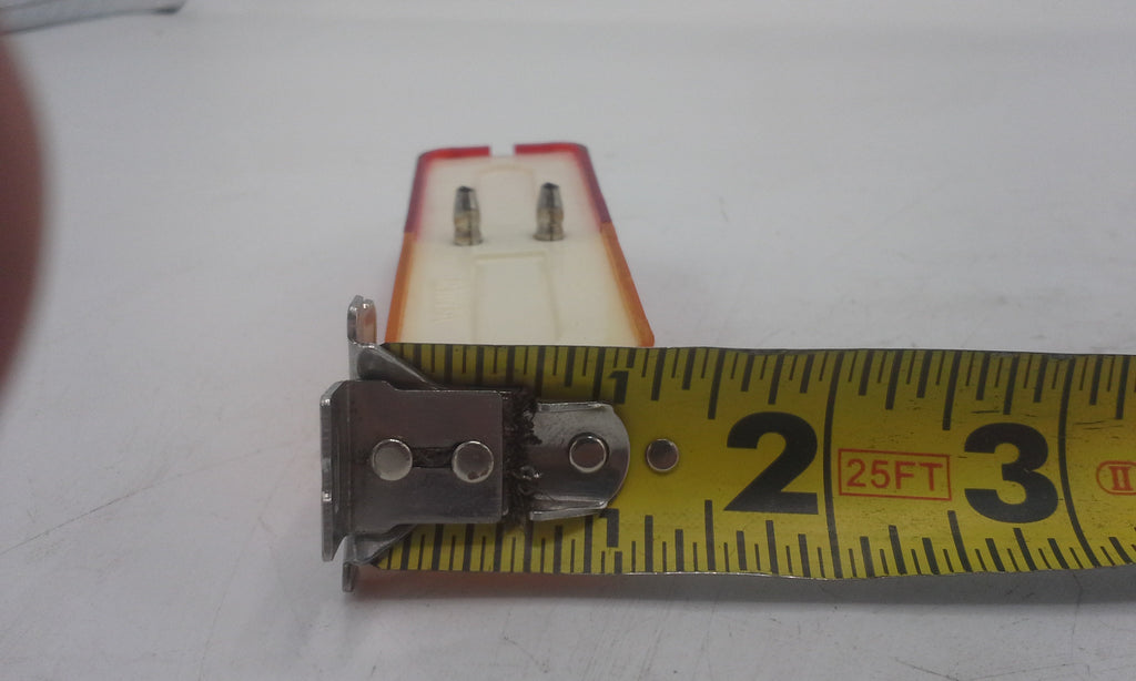 TWO 1" x 4" Incandescent Red/Amber Trailer Fender Marker Light Kits w/Brackets (J-576-A/R-FM-LOTOF2)