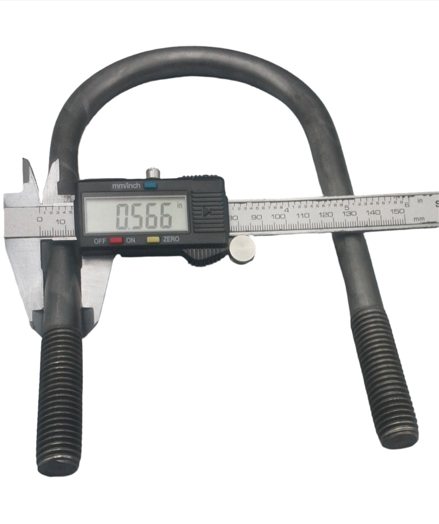 4 x 8.4 x 5/8-11 for 9K axle 4 tube 9000# and Lippert 10K axle U-bolt (011-064-00)