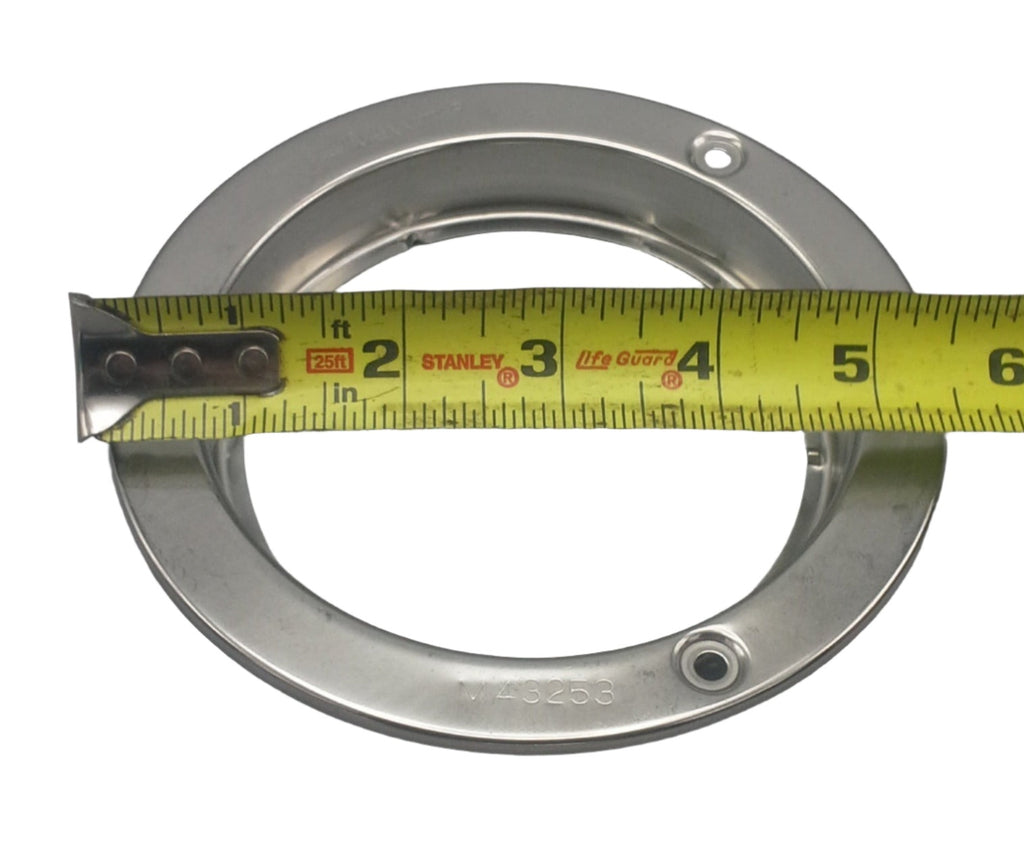 4" Round Stainless Steel Security Flange for Maxxima M42322 Trailer RV Light (M43253)