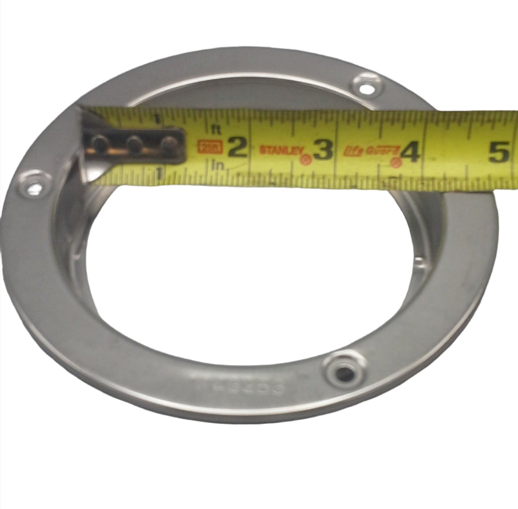 4" Round Stainless Steel Security Flange for Maxxima M42322 Trailer RV Light (M43253)