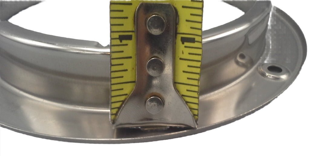 4" Round Stainless Steel Security Flange for Maxxima M42322 Trailer RV Light (M43253)
