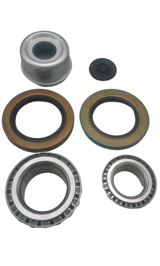 2- Trailer Hubs Convert from Mobile Home with Bearings 6000# 6 Lug 6x5.5 Idler Axle (RVIH6550-KITX2)