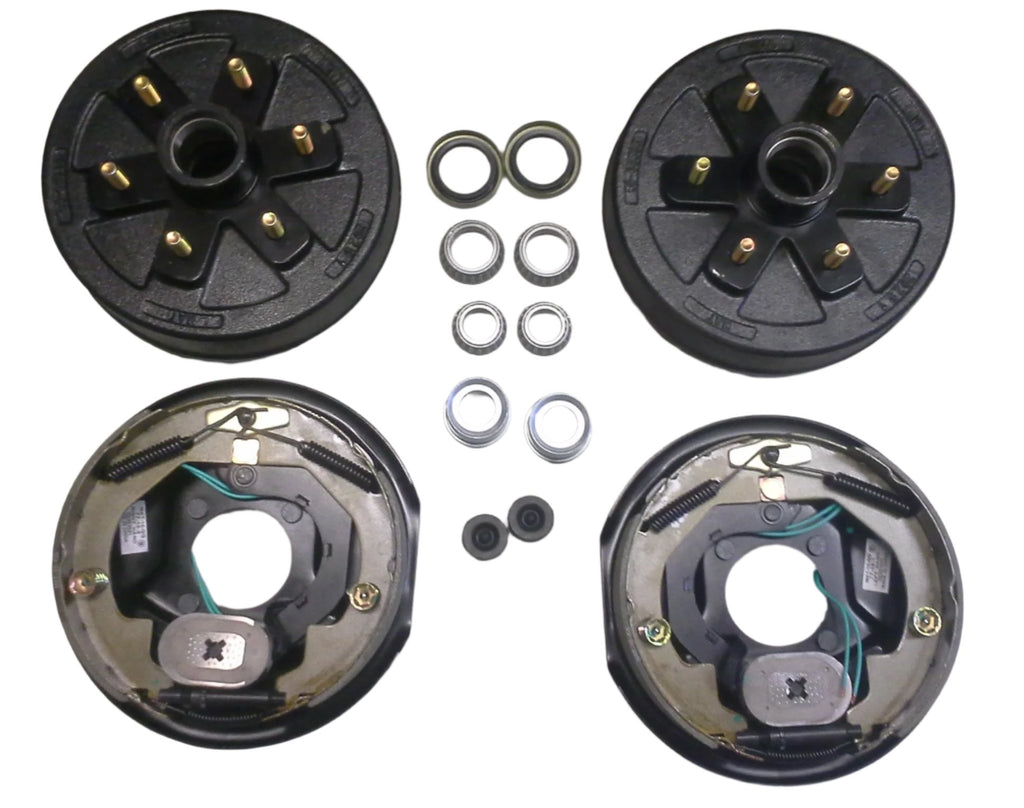 Add Brakes to Your Trailer Complete Kit 3500 axle 6 x 5.5 Bolt Electric 10" Drum (94655-B-IMP)