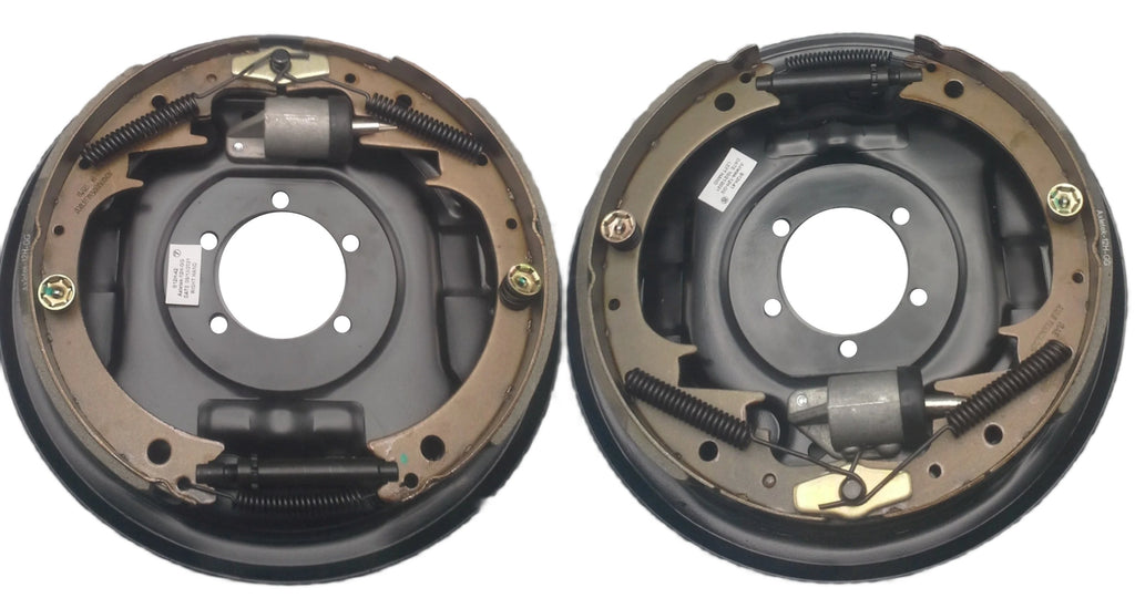 Pair of ﻿12" x 2" Hydraulic Brake Backing Plates (L&R sides) Trailer 5 bolt 5,200 to 7000# (BPH-7000-RH+BPH-7000-LH)