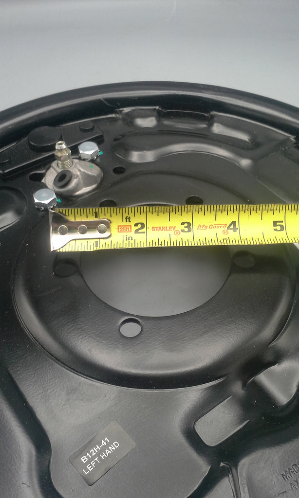 Pair of ﻿12" x 2" Hydraulic Brake Backing Plates (L&R sides) Trailer 5 bolt 5,200 to 7000# (BPH-7000-RH+BPH-7000-LH)