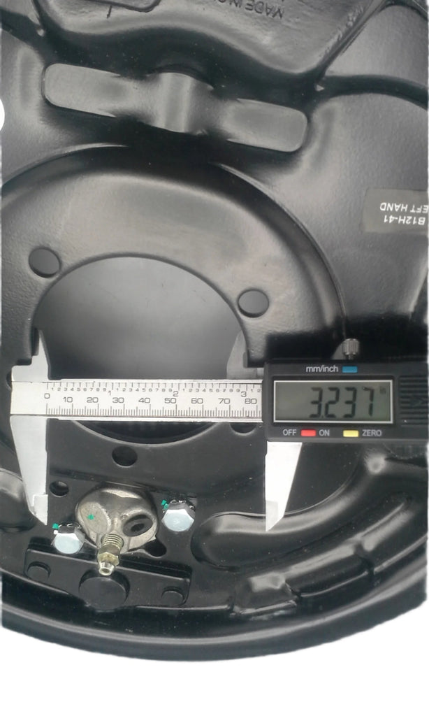 Pair of ﻿12" x 2" Hydraulic Brake Backing Plates (L&R sides) Trailer 5 bolt 5,200 to 7000# (BPH-7000-RH+BPH-7000-LH)