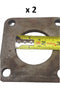 2X Backing Plate Brake Flange, 4 Hole, 2.53" PH, Fits 7200# / 8000#, X Type (004-055-00-X2)