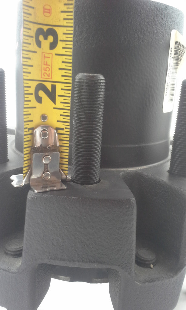 Hub, 10K DISC brake axle 4.77 WITH bearings, races, seals (008-214-06-KIT)