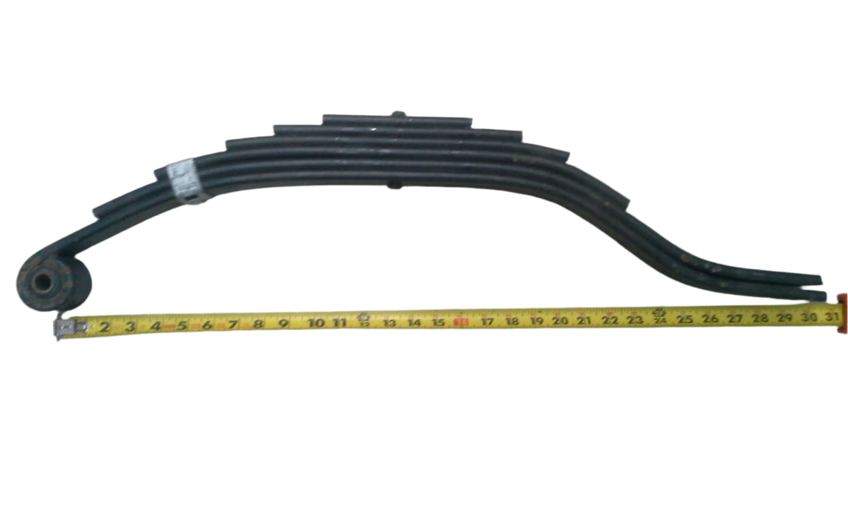 Slipper Leaf Spring – 30" x 2", 6 Leaf, 4,500 lb Rating, 5/8" Rubber Bushing (072-010-02)