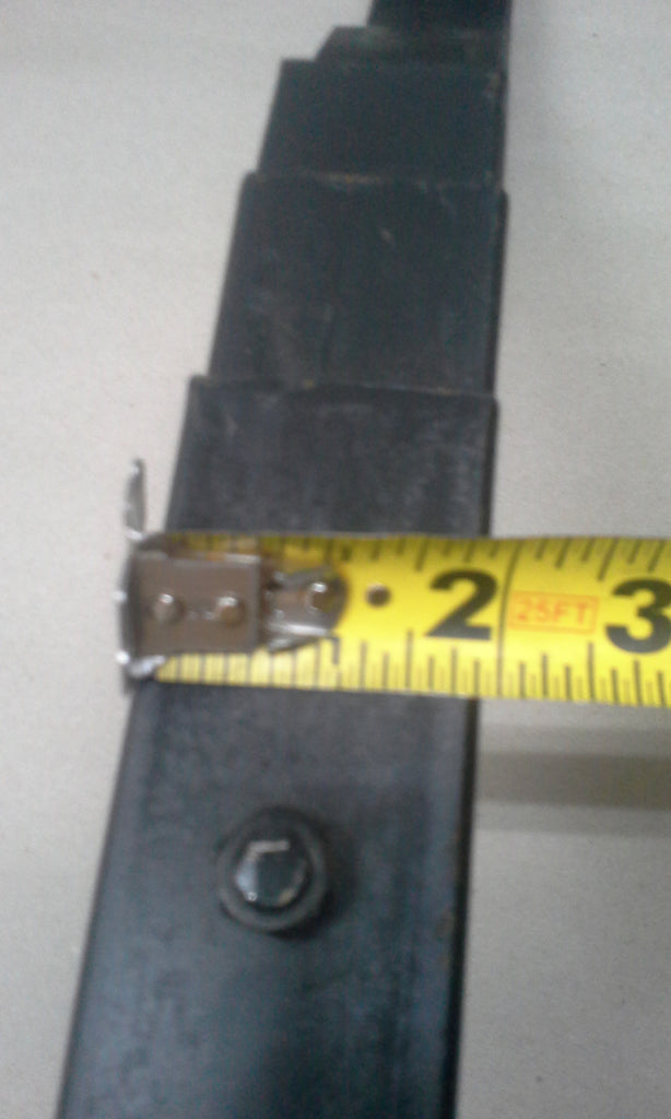 Spring, slipper, 4500# 2.0 wide, x30 9000# axle, 6 Leaf, 5/8 rubber bushing 14-73 (072-010-02)