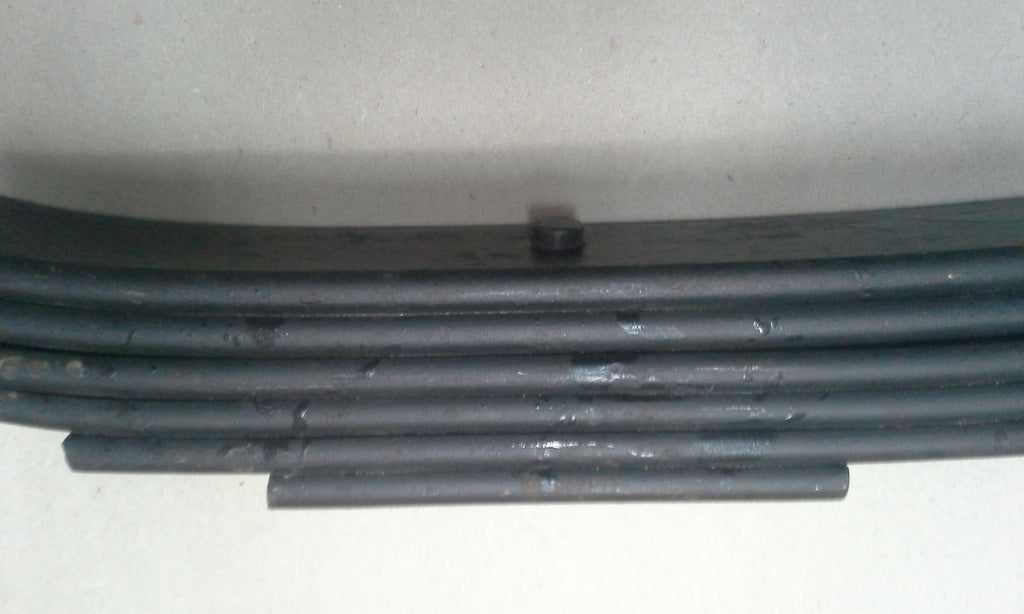 Spring, slipper, 4500# 2.0 wide, x30 9000# axle, 6 Leaf, 5/8 rubber bushing 14-73 (072-010-02)