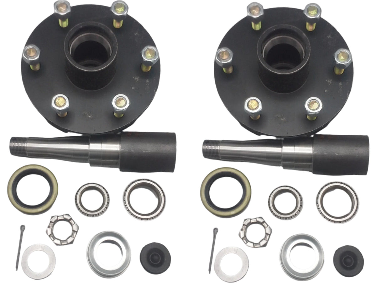 Build Your Own Axle Kit 3500# Round Spindles, 6 x 5.5 Hub (BYOAK-84-H655-R)