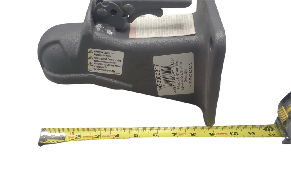 Bulldog 20,000# Flat Plate Adjustable 4 Bolt Coupler 2-5/16 Ball Trailer F-256 (4420000317)