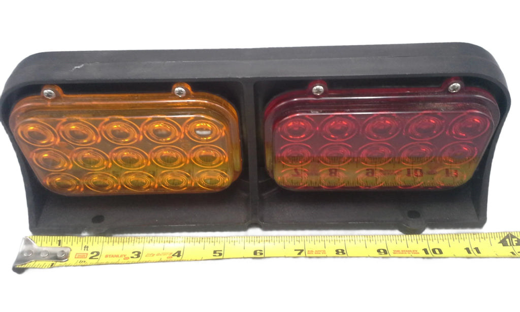 Double Sided Left Stop Turn Tail Marker LED Light Ag Trailer Red Amber Tractor (J-AC2-L4)