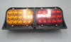 Double Sided Left Stop Turn Tail Marker LED Light Ag Trailer Red Amber Tractor (J-AC2-L4)
