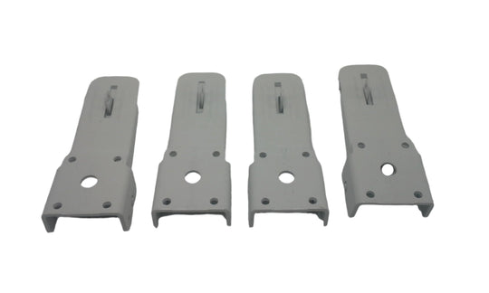 FOUR - Pop Up Camper White Powder Coated Locking RV Lid Latch Snowmobile Tent (TCL-WHT-LOTOF4)