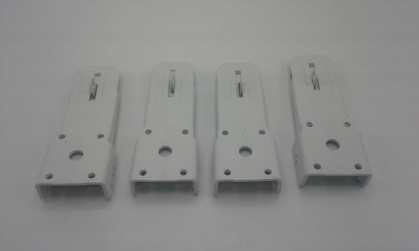 FOUR - Pop Up Camper White Powder Coated Locking RV Lid Latch Snowmobile Tent (TCL-WHT-LOTOF4)