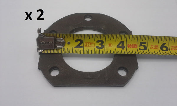 2X Backing Plate Brake Flange, 5 Hole, 2.56" PH, 5200# / 6000# / 7000#, B Type (004-052-00-X2)